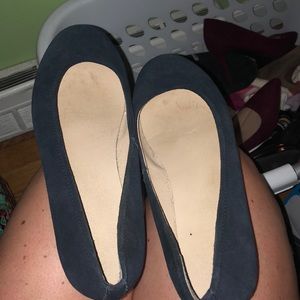 Navy ballet flats